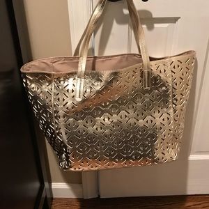 Merona Gold perforated tote